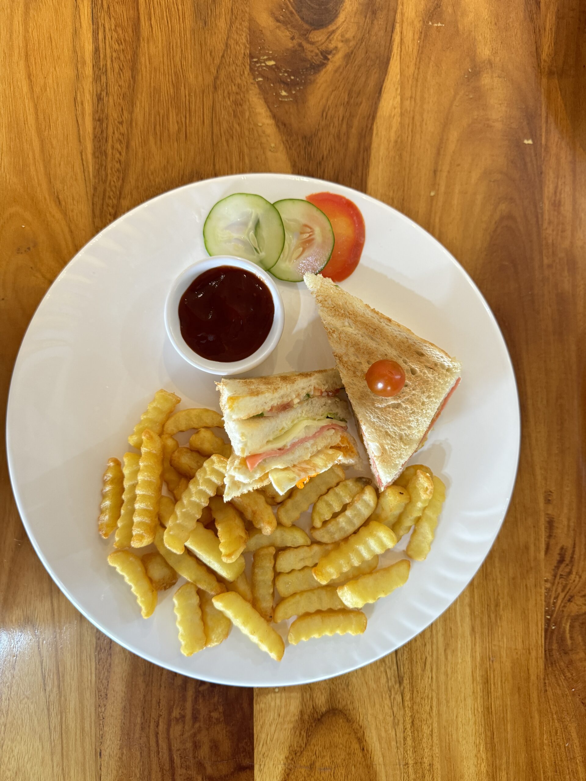 Club Sandwich at The Living Delight Restaurant
